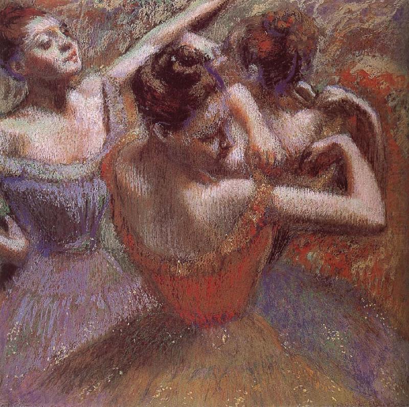 Dancer triming dress, Edgar Degas